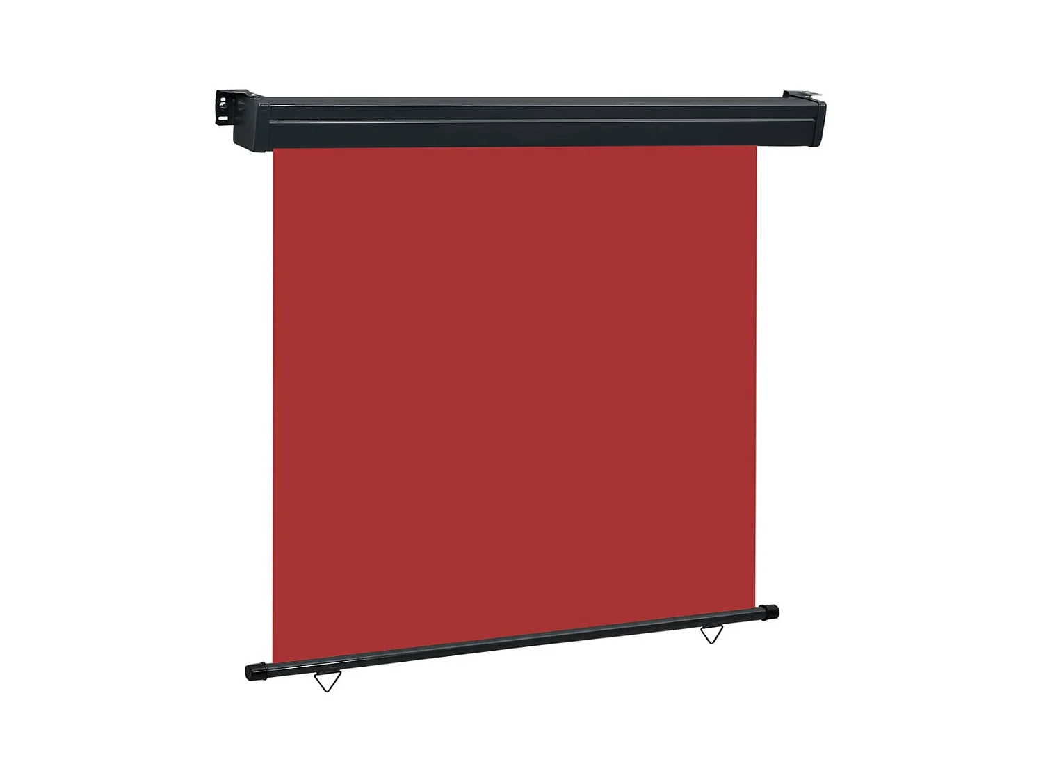 Toldo de protección lateral retráctil para patio, jardín, terraza, balcón, protección visual, 170 x 250 cm, rojo 02_0007031
