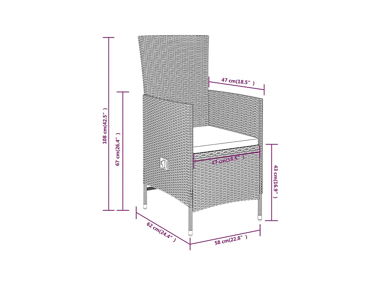 Conjunto de comedor de jardín muebles de exterior con cojines 5 piezas beige 02_0014146