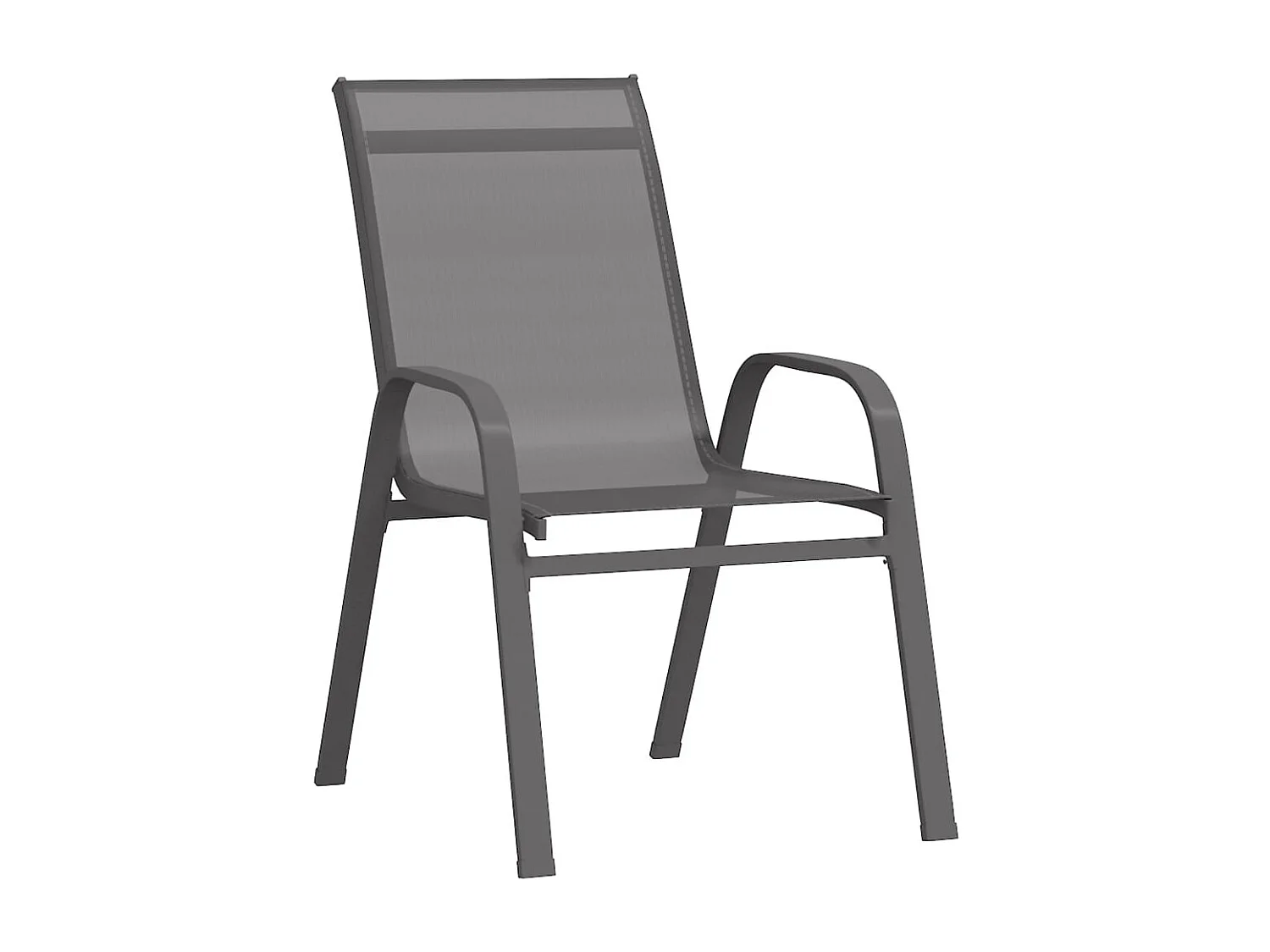 Conjunto de jantar de jardim com 7 peças para móveis de área externa cinza e preto 02_0013970