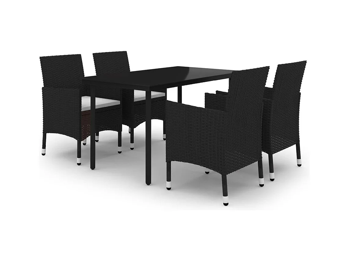 Almofadas para móveis de jantar de jardim 5 peças de vidro tecido de resina 02_0014848