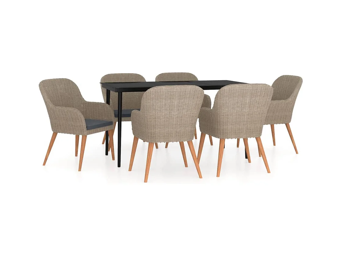 Mobilier de salle à marron 140 x 70 x 74 cm 02_0014632