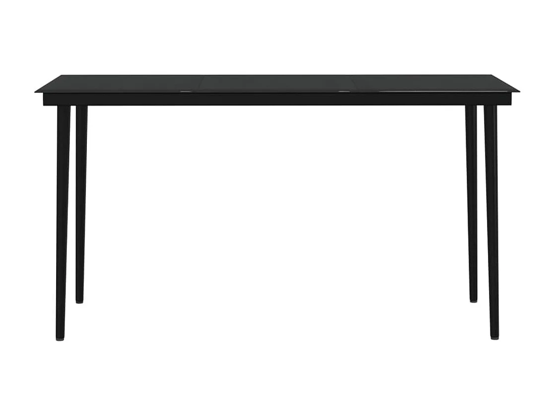 Juego de comedor de jardín marrón de 7 piezas y cojines 02_0014632