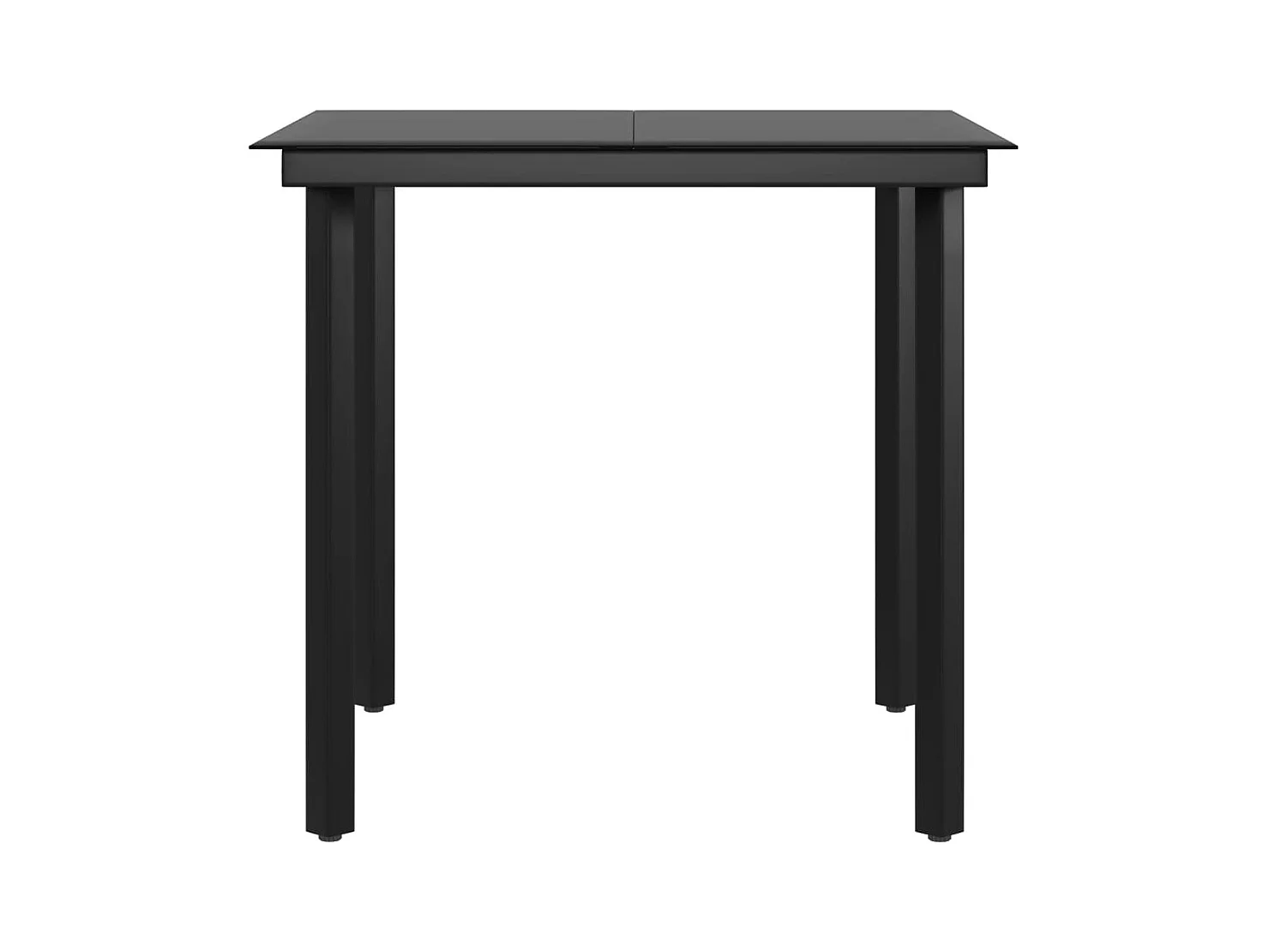 Mobile per sala da pranzo da giardino con cuscini 3 pezzi nero 02_0014599