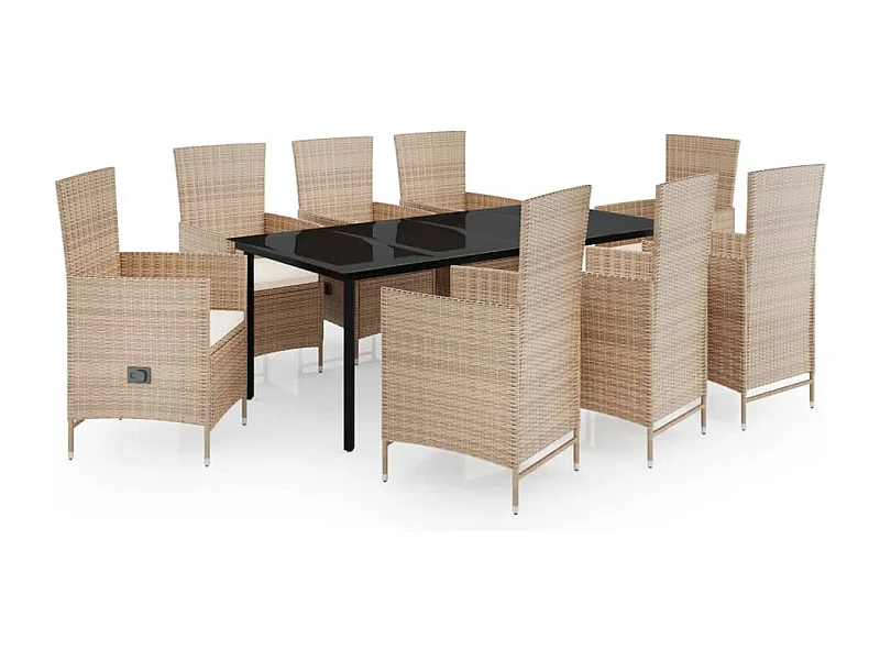 Ensemble de salle à beige 58 x 62 x 108 cm 02_0014173