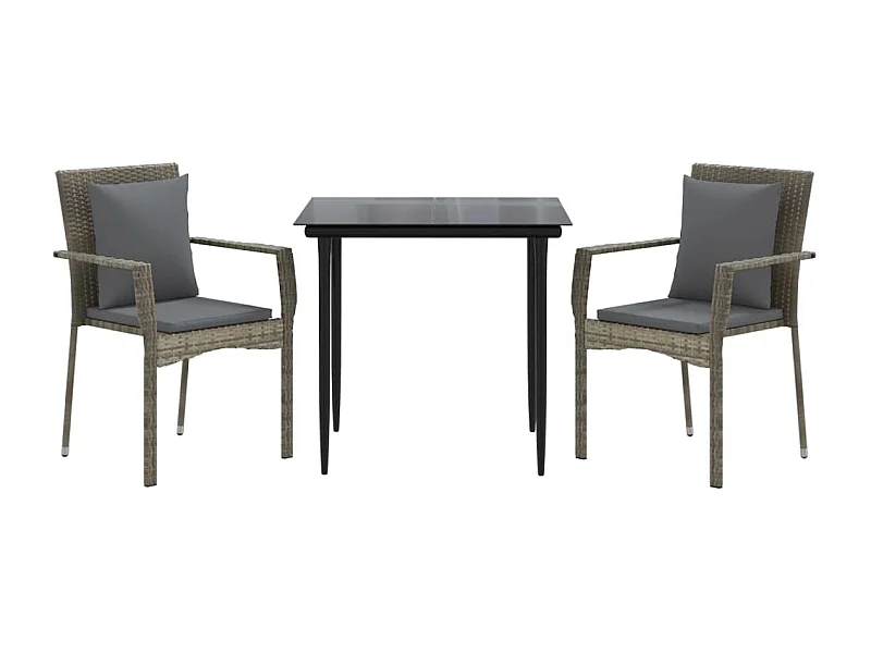 Mobilier à dîner de grise 59 x 53.5 x 88 cm 02_0014760