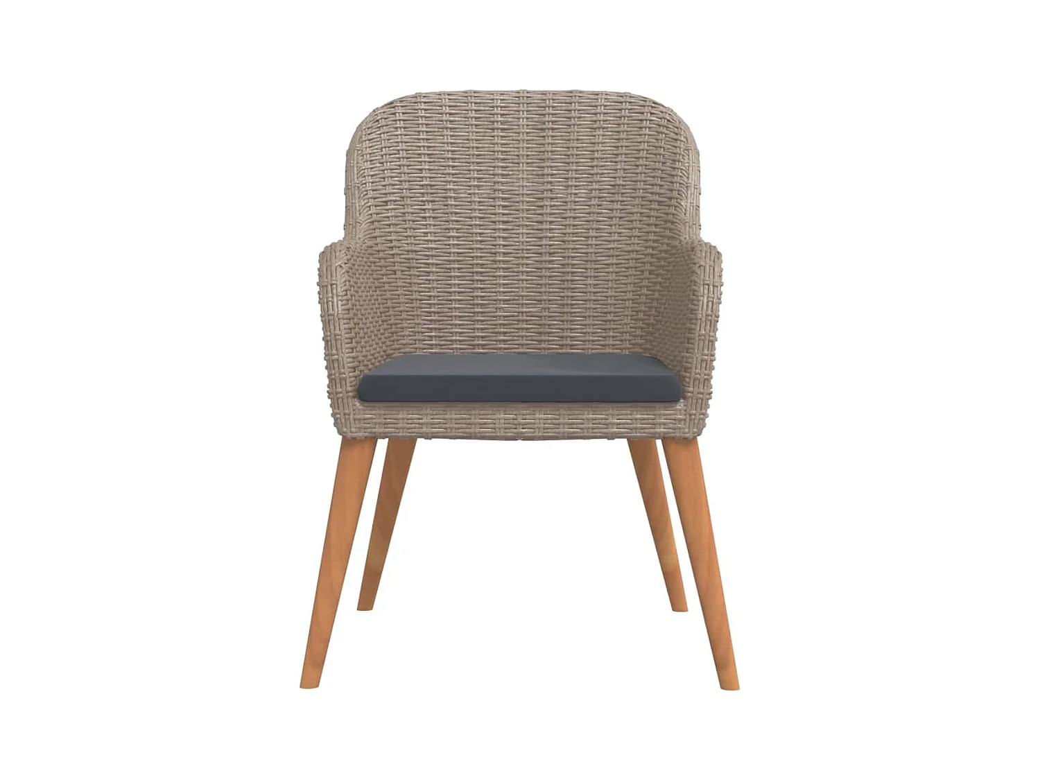 Conjunto de jantar de jardim marrom de 5 peças e almofadas 02_0014630