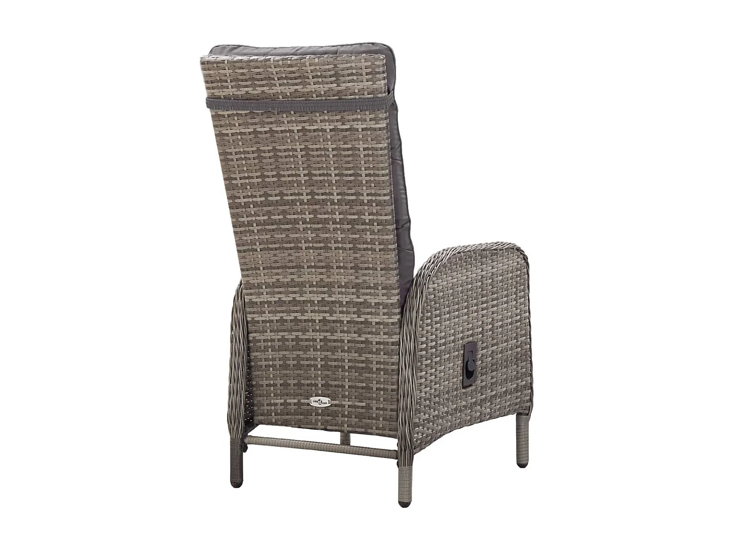 Muebles de comedor de jardín 11 piezas resina tejida gris 02_0014741