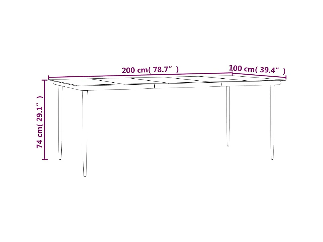 Mueble comedor de jardín de 9 piezas y cojines de resina tejida en negro 02_0014834