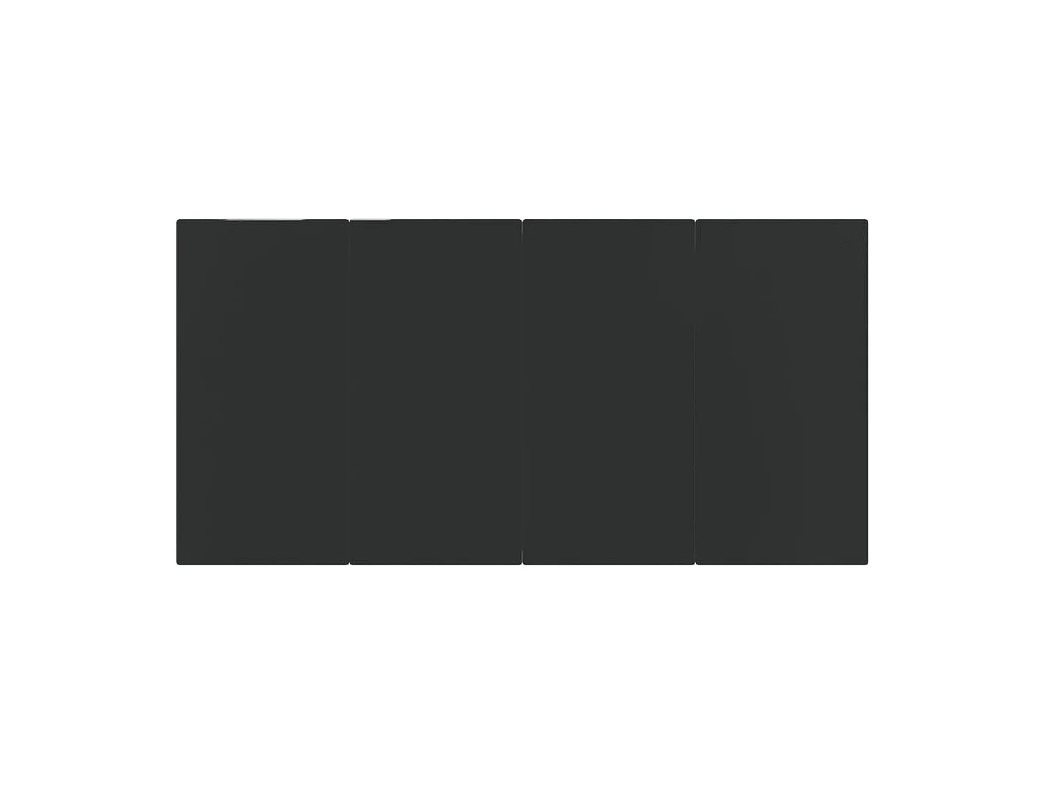 Móveis de jantar de jardim 5 peças de vime de resina preta 02_0014782