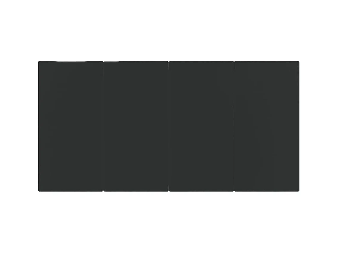 Móveis de jantar de jardim 5 peças de vime de resina preta 02_0014782