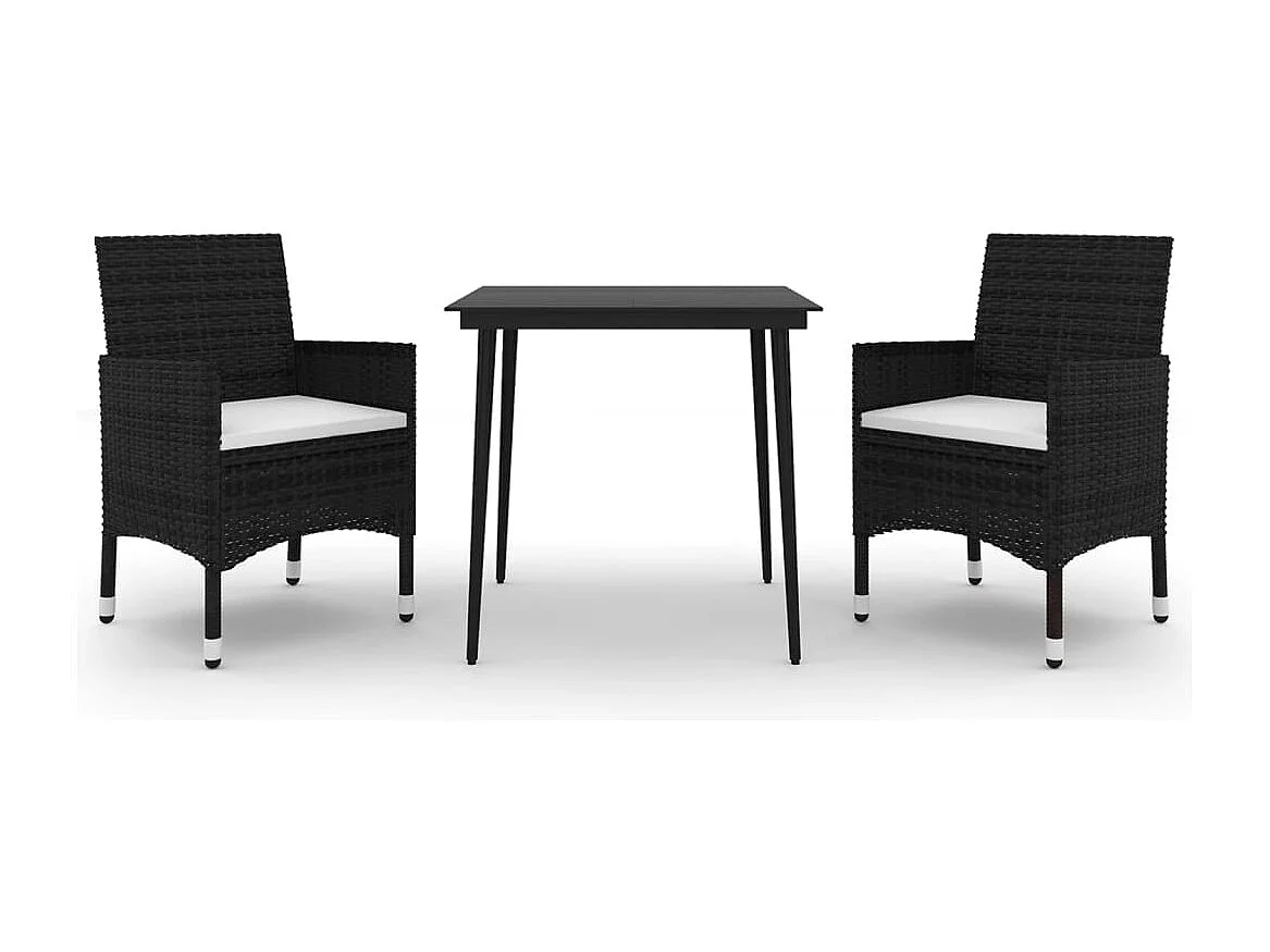 Mobilier à dîner de résine 80 x 80 x 74 cm 02_0014846