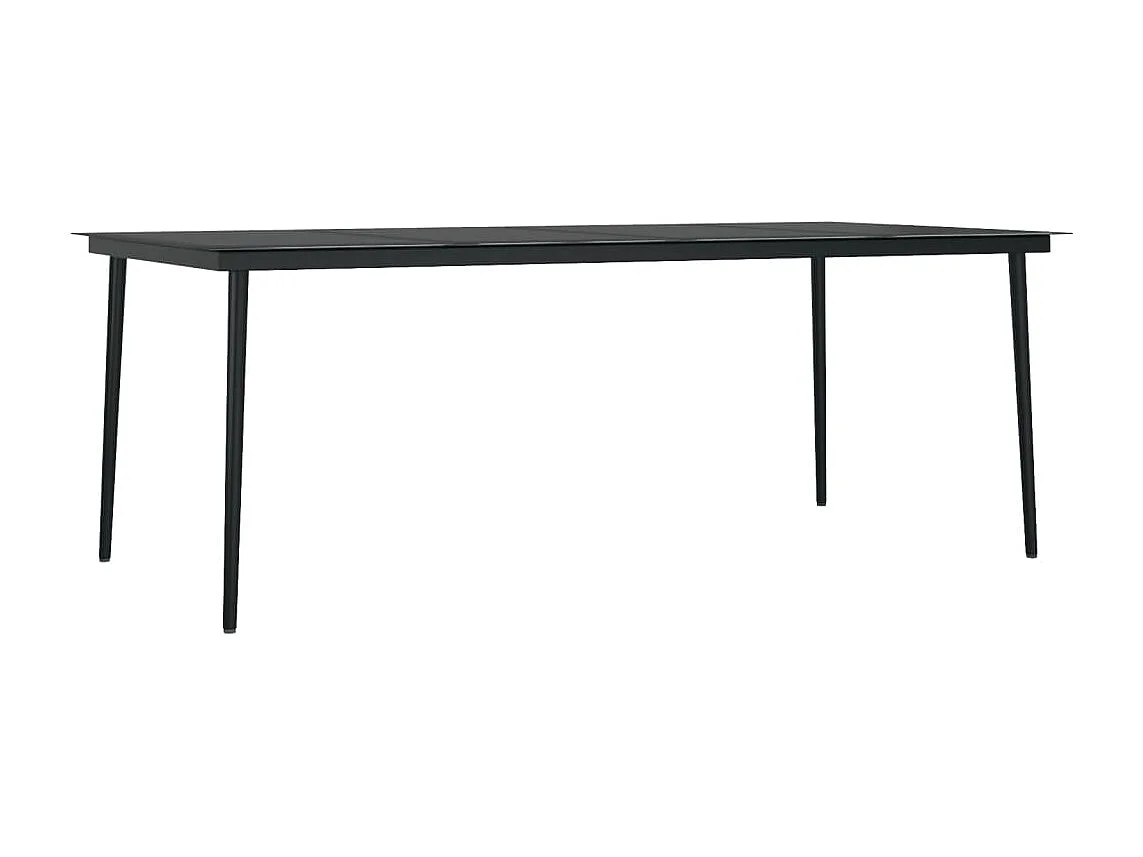 Set da pranzo da giardino mobili da esterno cuscini 7 pz polyrattan vetro 02_0014445