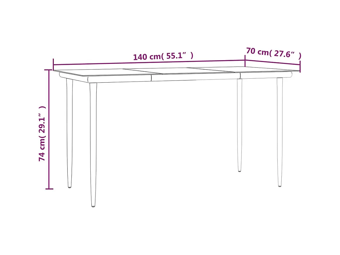 Móveis de jantar de jardim e almofadas 5 peças preto e cinza 02_0014863