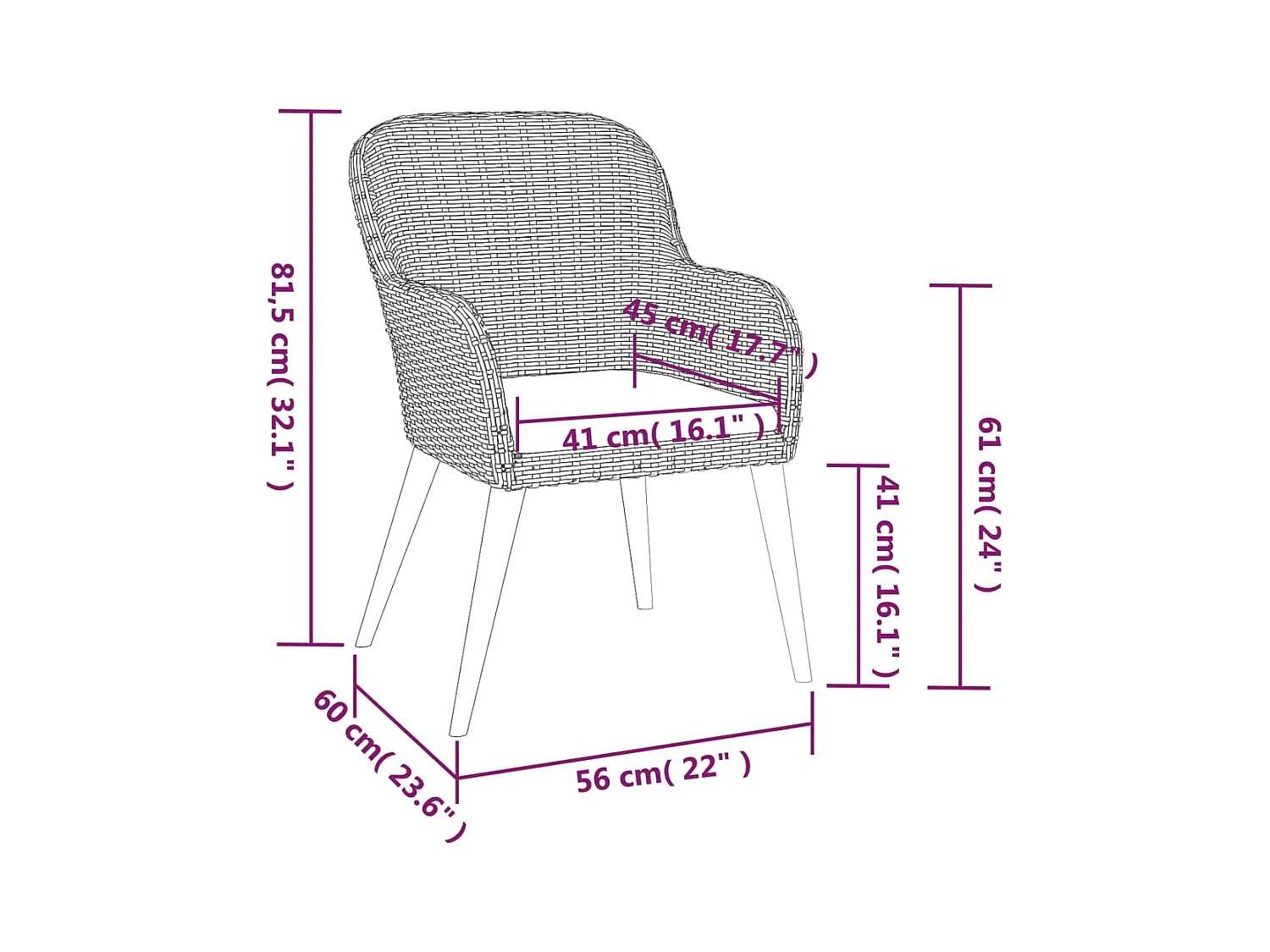 Conjunto de jantar de jardim marrom de 5 peças e almofadas 02_0014631
