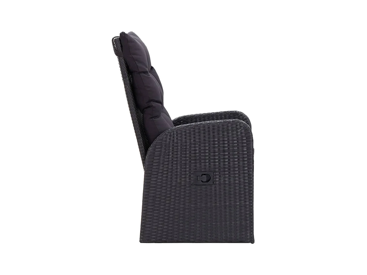 Conjunto de comedor de jardín muebles de exterior con cojines 9 piezas negro 02_0014175