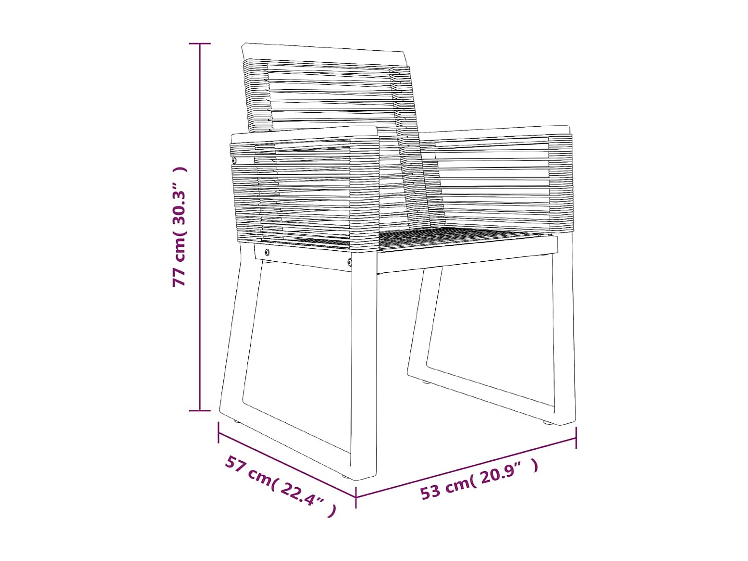 Muebles de comedor muebles de jardín 5 piezas ratán negro PVC 02_0014779