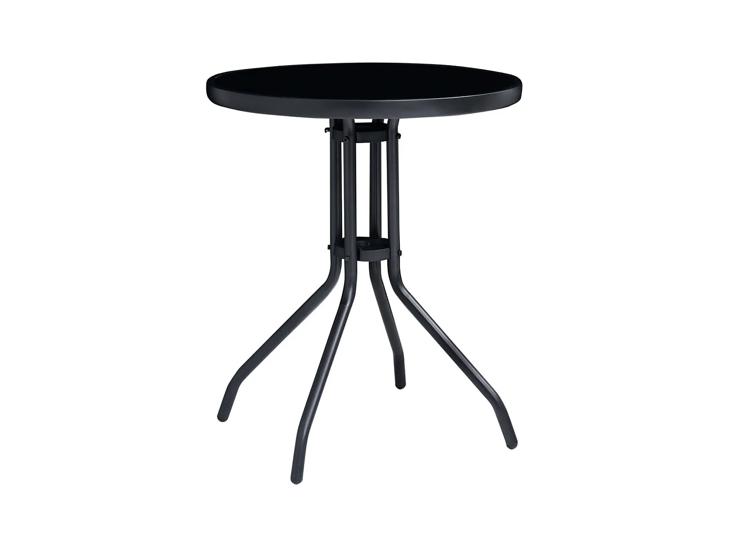 Mobilier de bistro 3 aluminium noire 60 x 60 x 72 cm 02_0014534