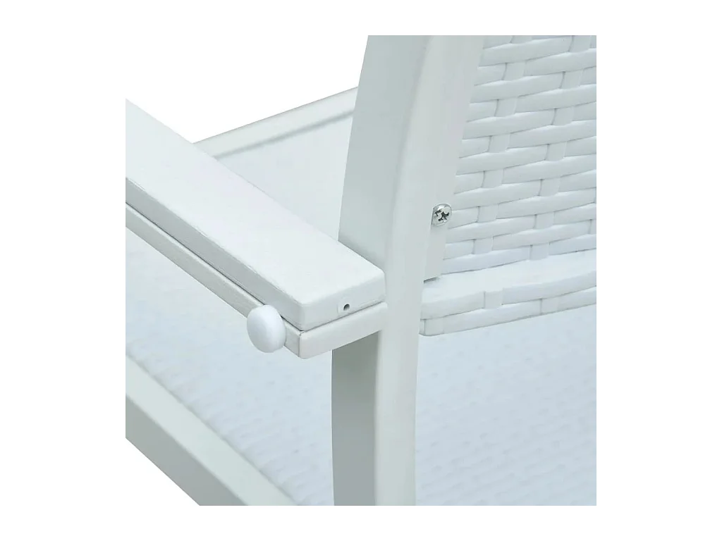 Conjunto de comedor de jardín de 9 piezas muebles de exterior blanco 02_0014077