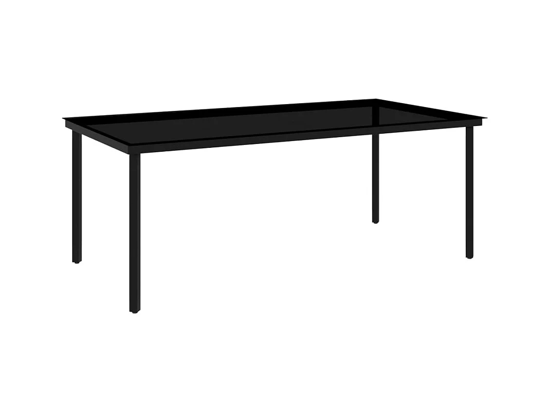 Conjunto de comedor de jardín de 9 piezas muebles de exterior blanco 02_0014077