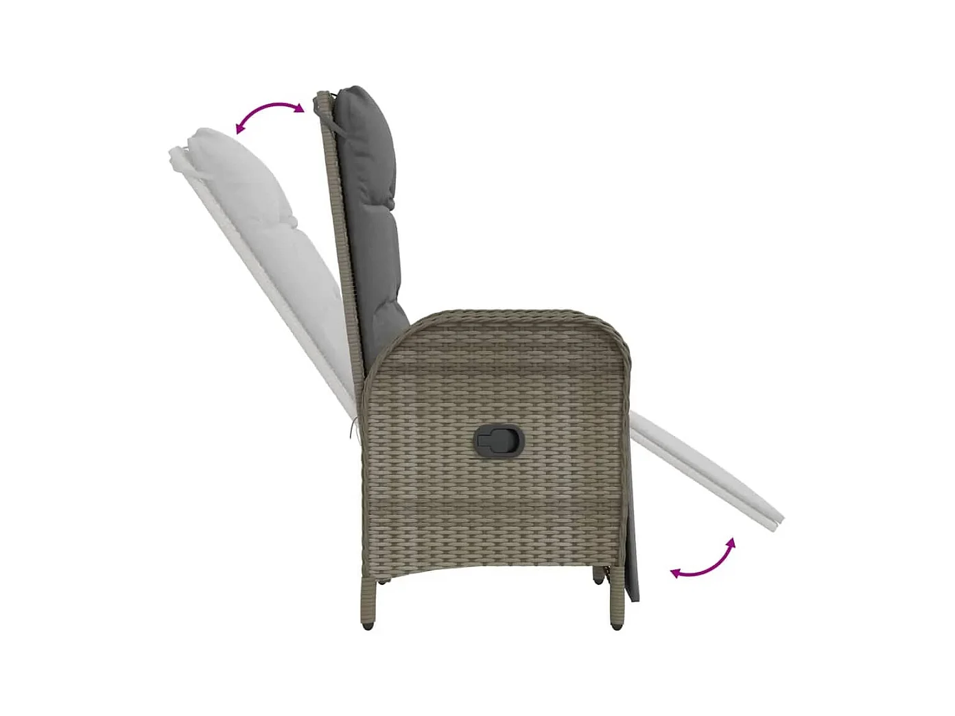 Mobilier à dîner de grise 190 x 90 x 75 cm 02_0014899