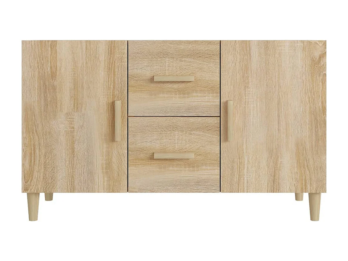 Credenza cassettiera cassettiera mobile contenitore organizer cucina soggiorno soggiorno Sonoma 100 x 36 x 60 cm derivati ​​del legno marrone 02_0031467