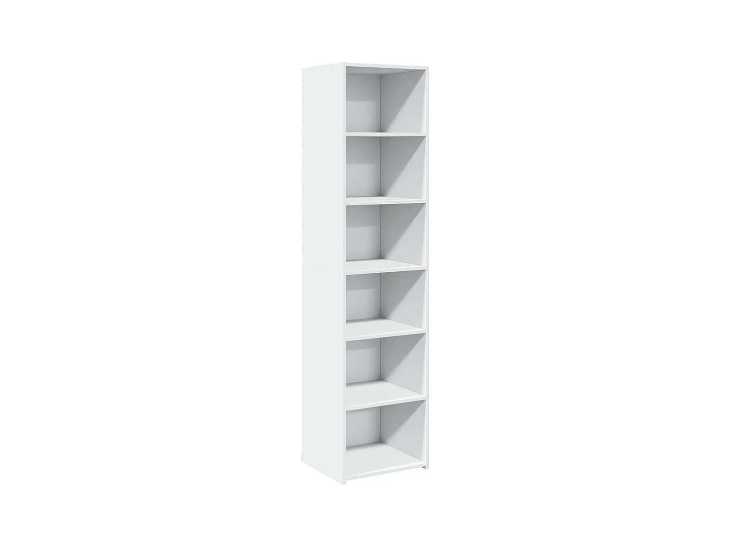 Aparador buffet cómoda mueble mueble de almacenamiento organizador cocina salón salón alto 45 x 41 x 185 cm madera contrachapada blanco 02_0032454
