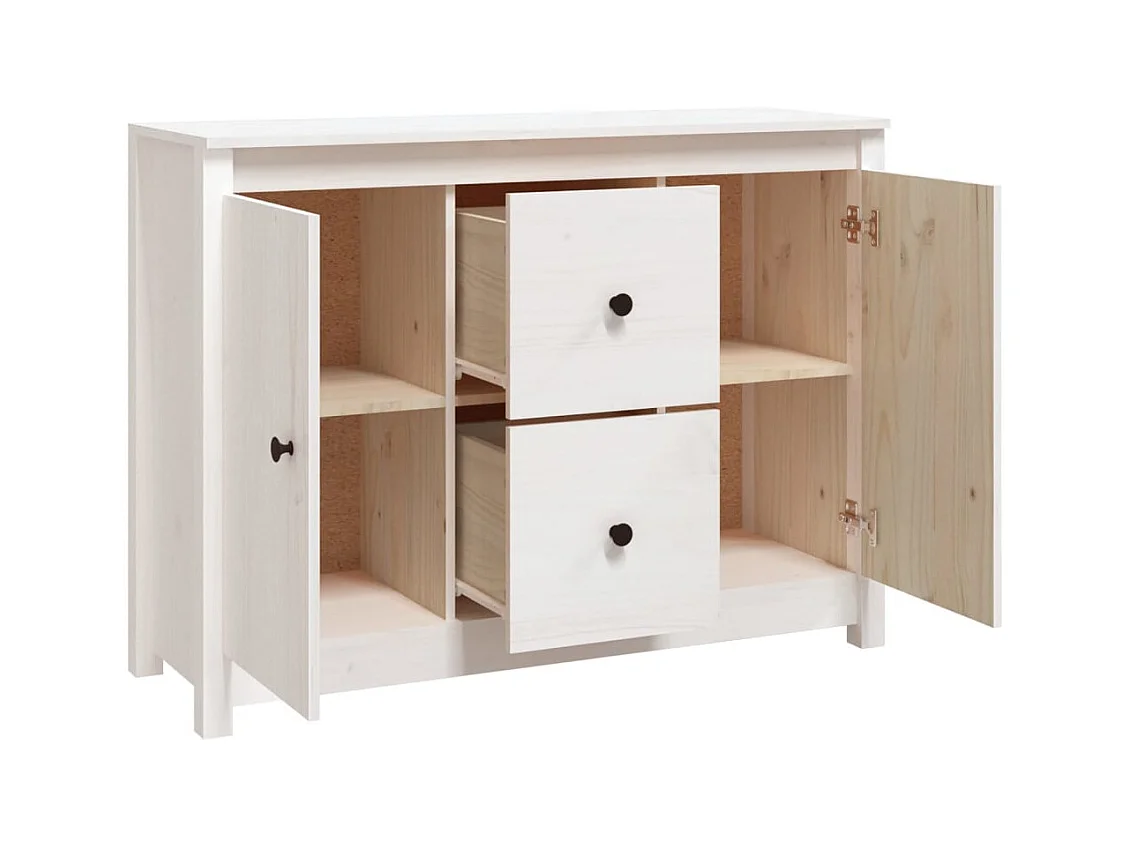 bahut commode armoire bois blanche 100 x 35 x 74 cm 02_0030156