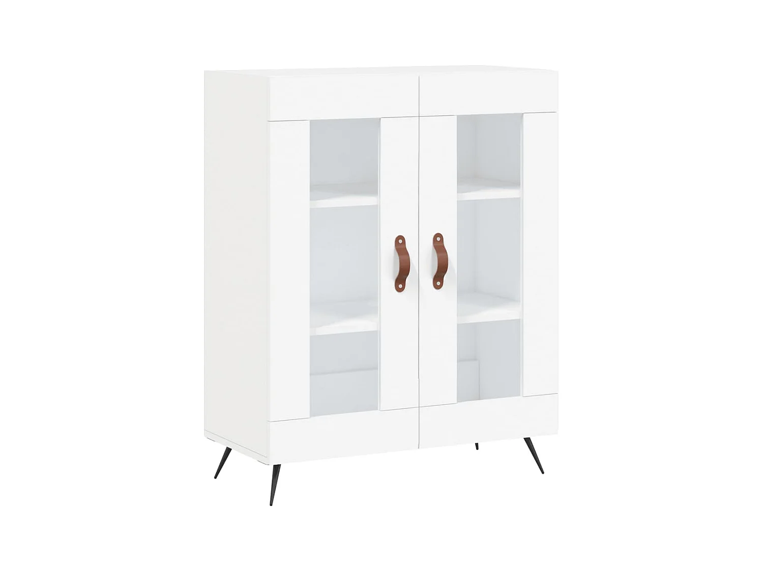 Credenza buffet cassettiera mobile contenitore organizer cucina soggiorno soggiorno 69,5 x 34 x 90 cm derivati ​​del legno bianco 02_0030448