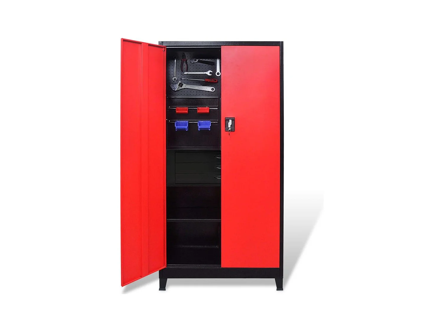 Armoire avec coffre à noire 90 x 40 x 180 cm 02_0003797