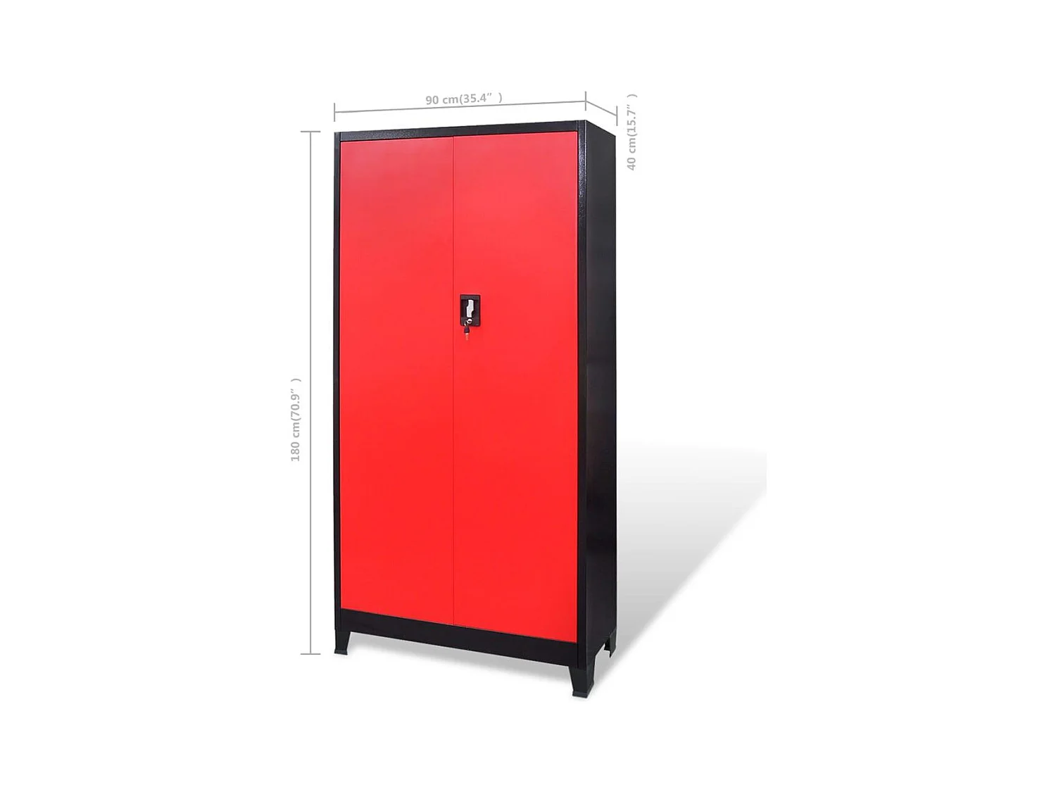 Armoire avec coffre à noire 90 x 40 x 180 cm 02_0003797