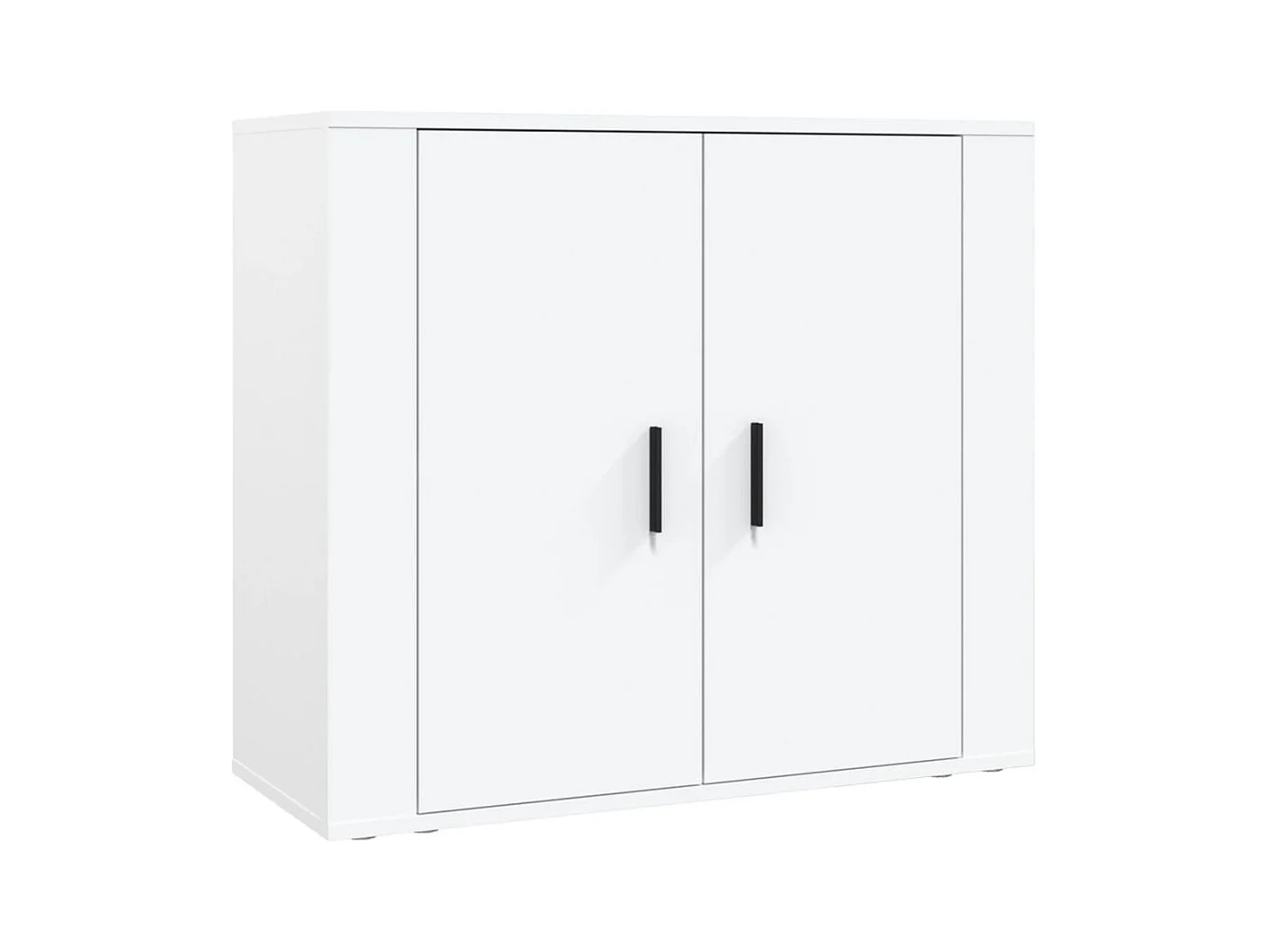 Aparador buffet cómoda mueble mueble de almacenaje organizador cocina salón salón madera de alta ingeniería blanco 02_0032784