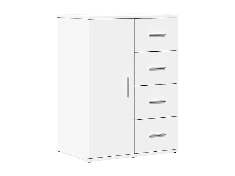 Buffet aparador cômoda armário unidade de armazenamento organizador cozinha sala sala 59 x 39 x 80 cm madeira trabalhada branca 02_0030326