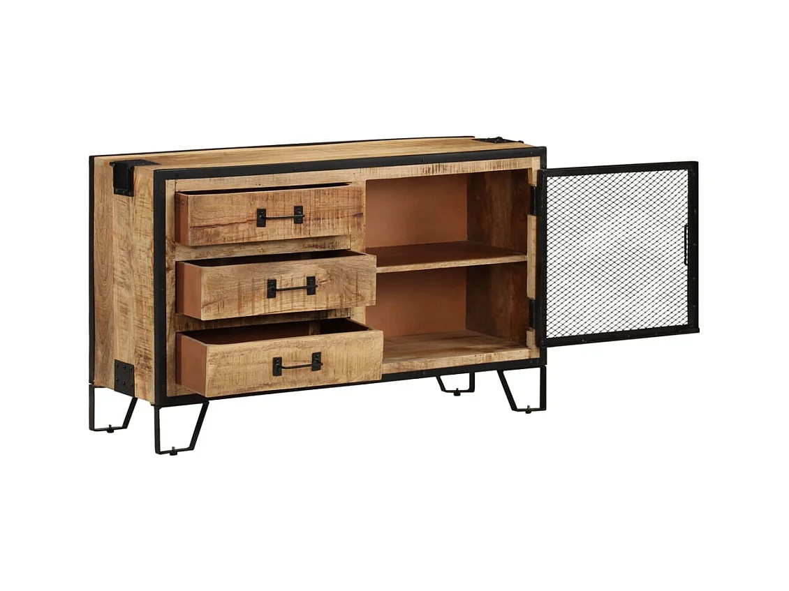 bahut commode armoire bois marron 100 x 31 x 60 cm 02_0029492