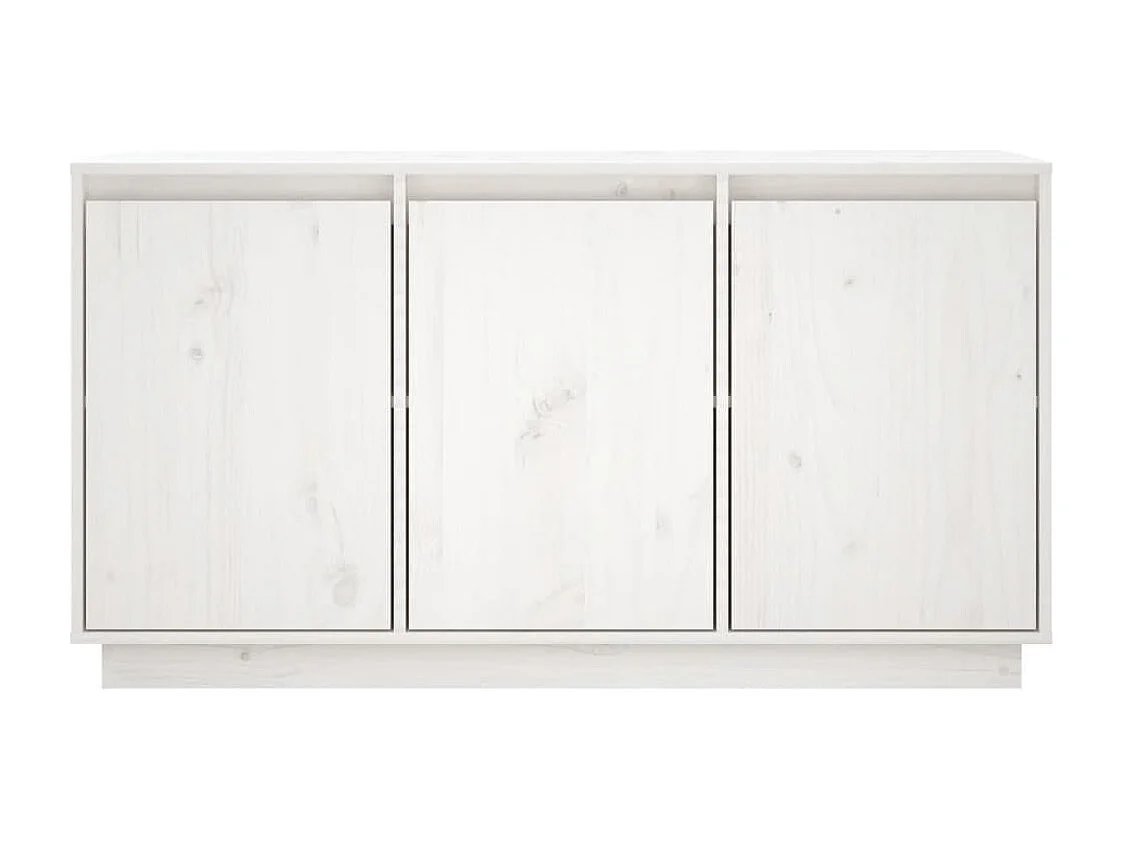 Credenza cassettiera cassettiera mobile contenitore organizer cucina soggiorno soggiorno 111 x 34 x 60 cm legno massello di pino bianco 02_0030201