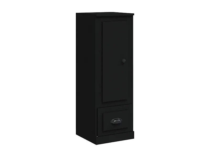 Credenza buffet cassettiera mobile contenitore organizer cucina soggiorno soggiorno alto 36 x 35,5 x 103,5 cm derivati ​​del legno nero 02_0034911