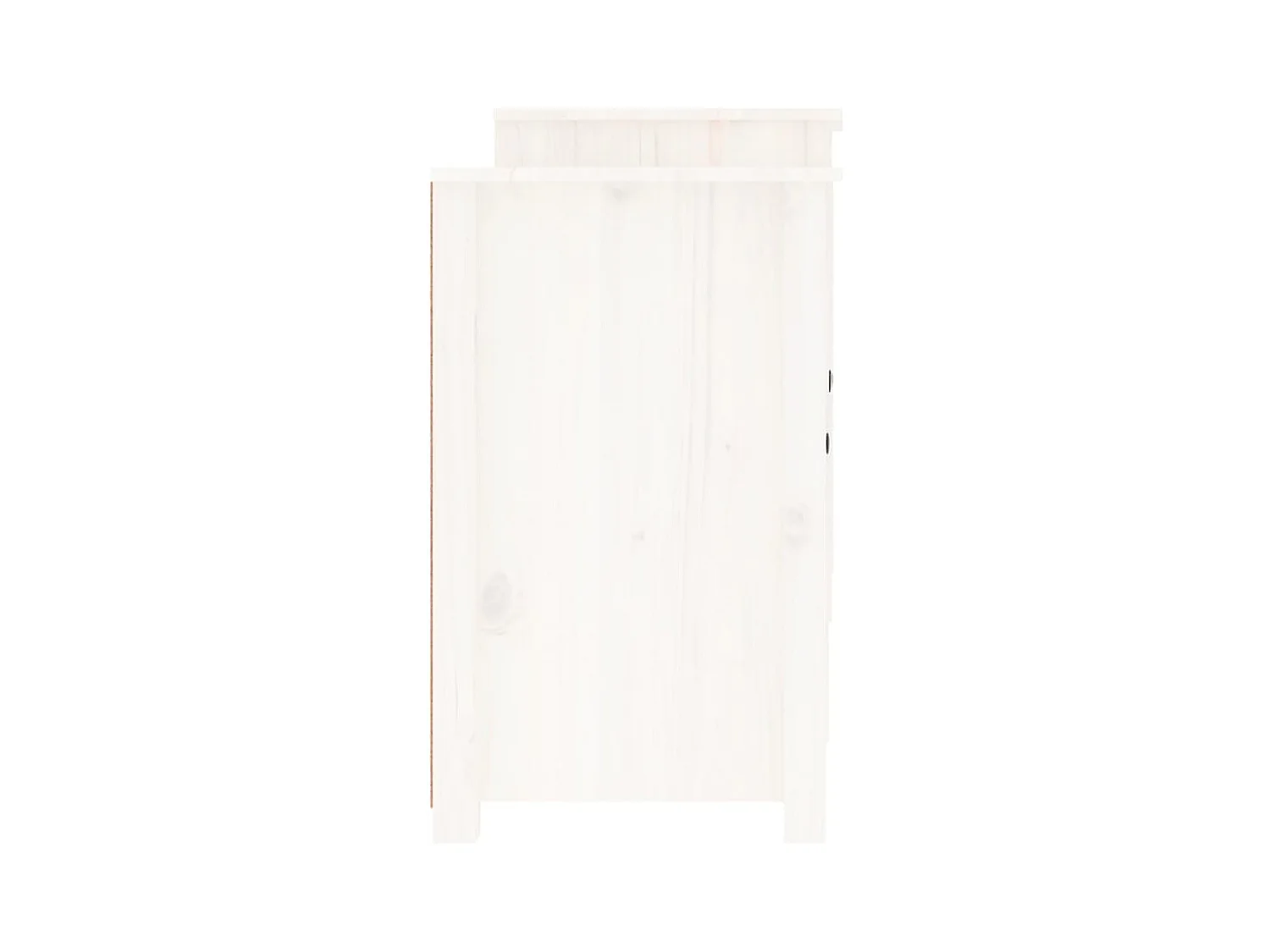 Aparador cómoda cómoda armario mueble organizador cocina salón salón 164 x 37 x 68 cm madera maciza de pino blanco 02_0030213