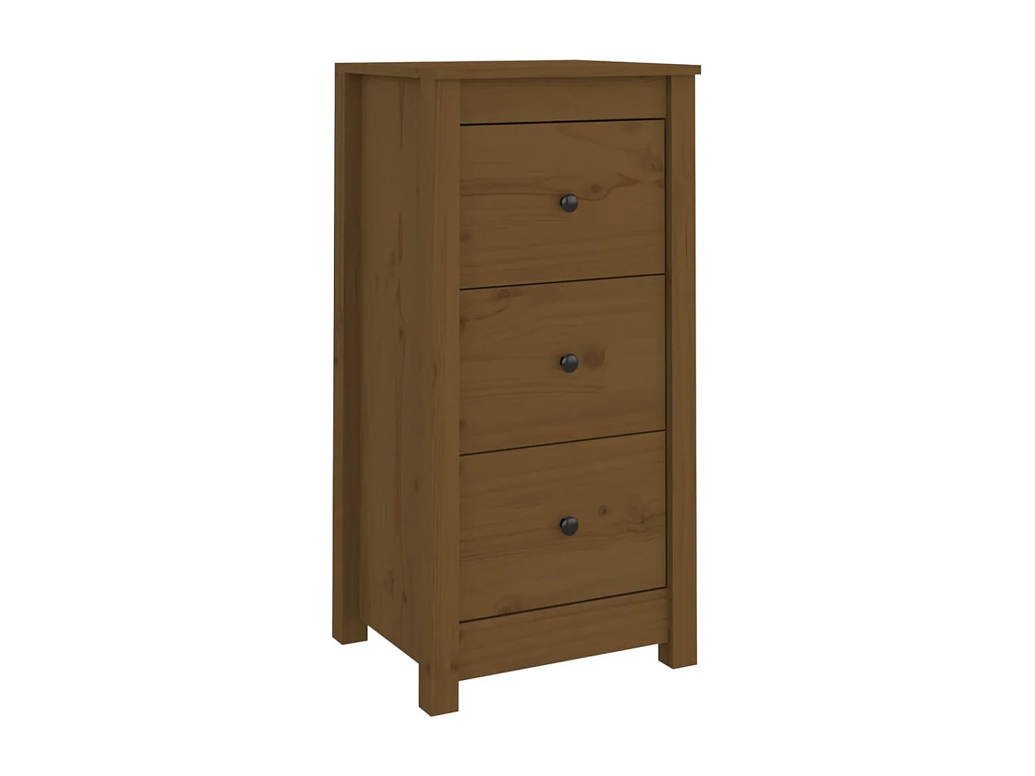 Credenza buffet cassettiera mobile contenitore organizer cucina soggiorno soggiorno set da 2 40 x 35 x 80 cm legno massello di pino marrone 02_0036887