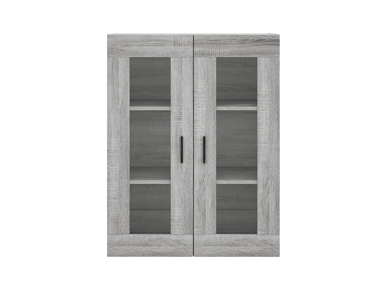 Aparador aparador cómoda armario mueble organizador cocina salón salón alto Sonoma 69,5 x 34 x 180 cm madera contrachapada gris 02_0035570