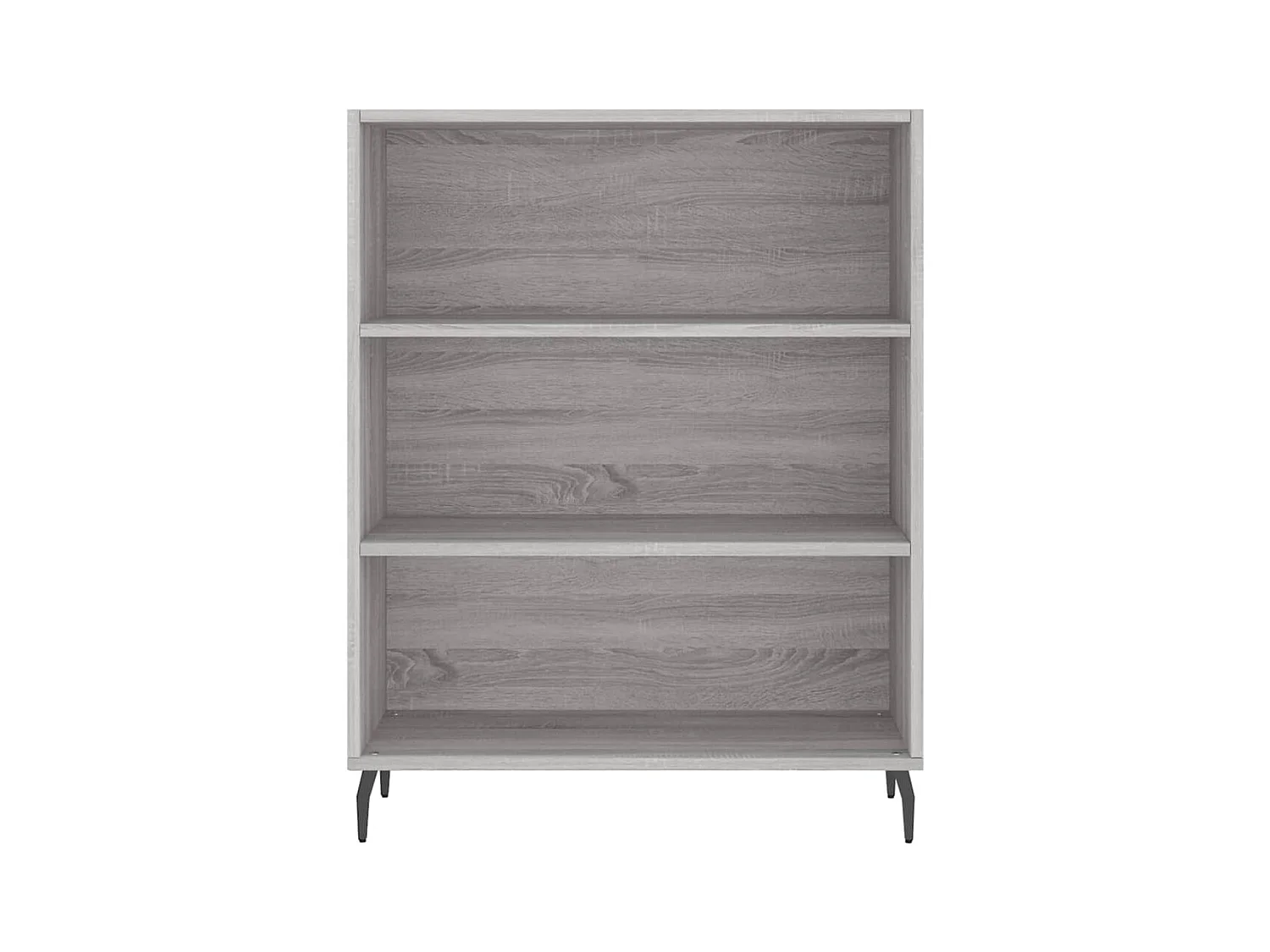 Aparador aparador cómoda armario mueble organizador cocina salón salón alto Sonoma 69,5 x 34 x 180 cm madera contrachapada gris 02_0035570