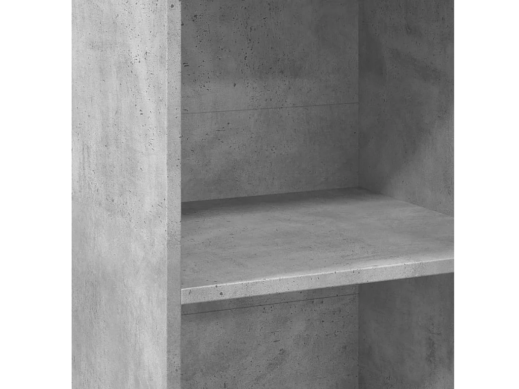 Aparador buffet cómoda armario mueble organizador cocina salón salón alto 50 x 41 x 124 cm madera contrachapada gris 02_0034446