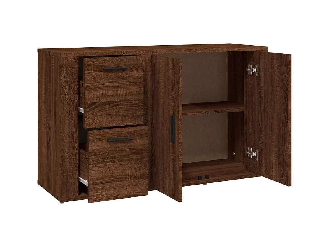 Aparador cómoda cómoda mueble mueble de almacenaje organizador cocina salón salón 100 x 33 x 59,5 cm madera contrachapada marrón 02_0031139
