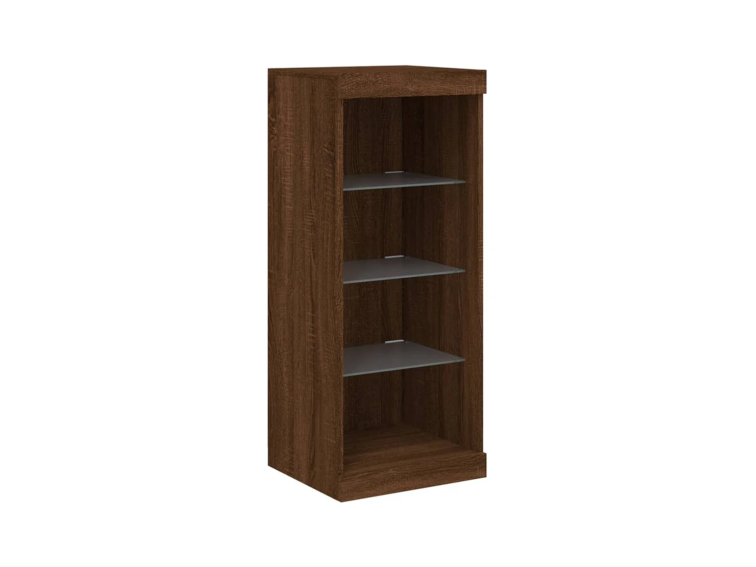 Aparador cômoda armário armário organizador cozinha sala sala com luzes LED 162 x 37 x 100 cm marrom 02_0029903