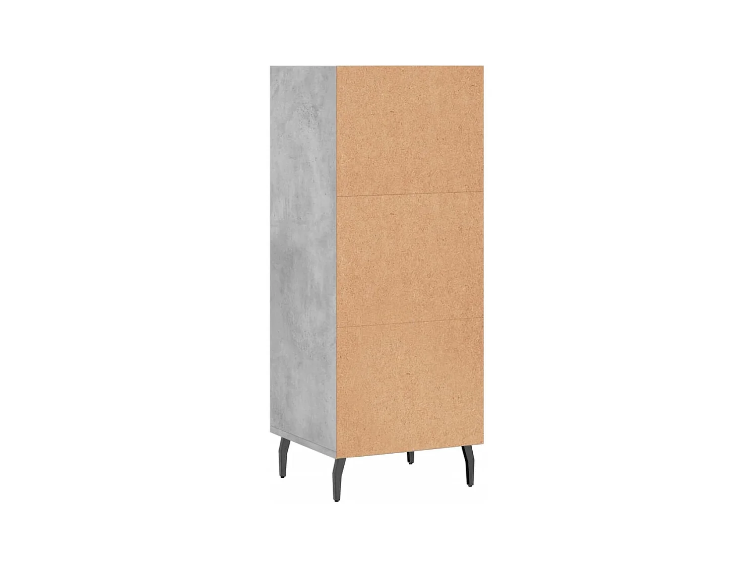 Aparador buffet cómoda armario mueble organizador cocina salón salón 34,5 x 32,5 x 90 cm madera contrachapada gris 02_0031871