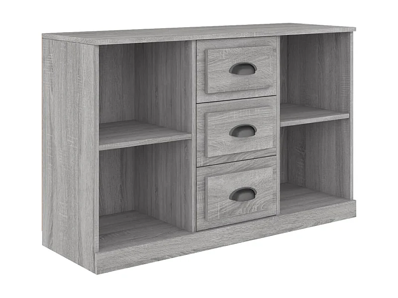 Aparador buffet cómoda armario unidad de almacenamiento organizador cocina salón salón Sonoma 104,5 x 35,5 x 67,5 cm madera contrachapada gris 02_0036277