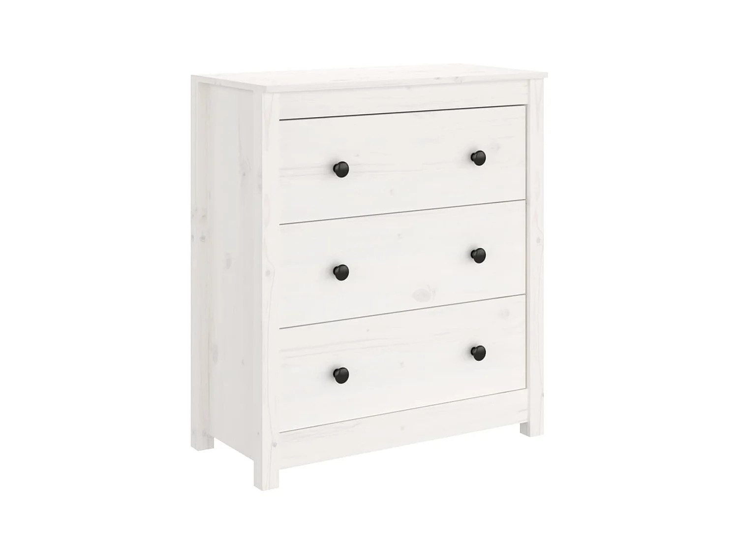 Aparador cómoda cómoda armario mueble organizador cocina salón salón 70 x 35 x 80 cm madera maciza de pino blanco 02_0030493