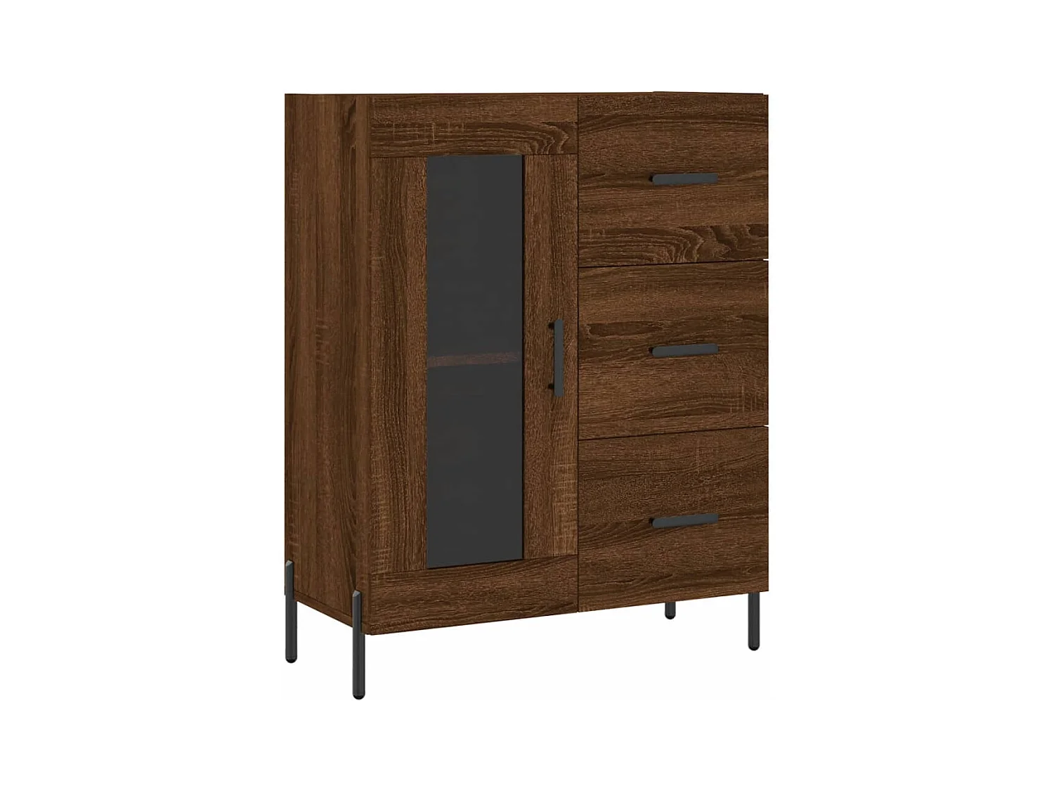 Aparador buffet cómoda mueble mueble de almacenaje organizador cocina salón salón 69,5 x 34 x 90 cm madera contrachapada marrón 02_0031331