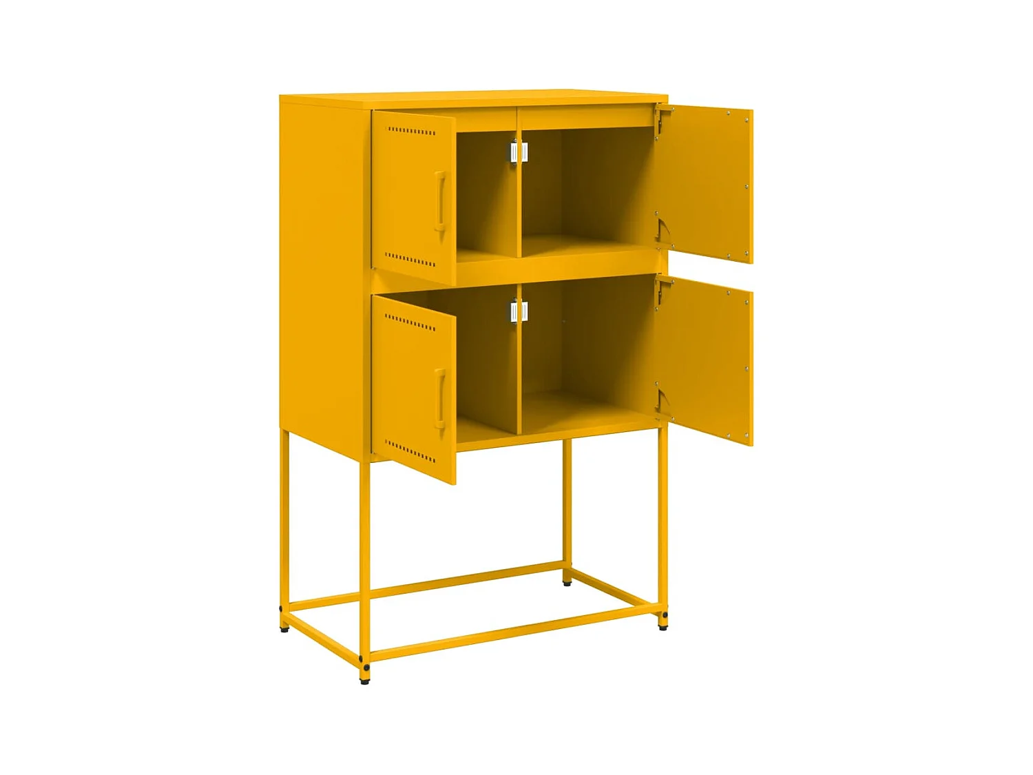 bahut commode armoire jaune 68.5 x 38.5 x 107 cm 02_0035704