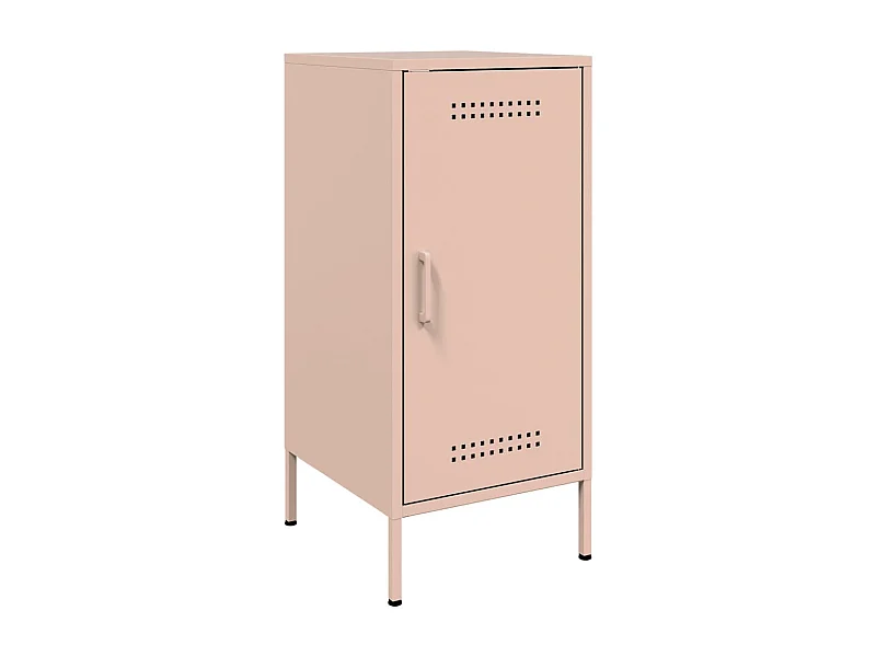 Aparador cômoda armário armário organizador cozinha sala sala 36 x 39 x 79 cm aço rosa 02_0036202