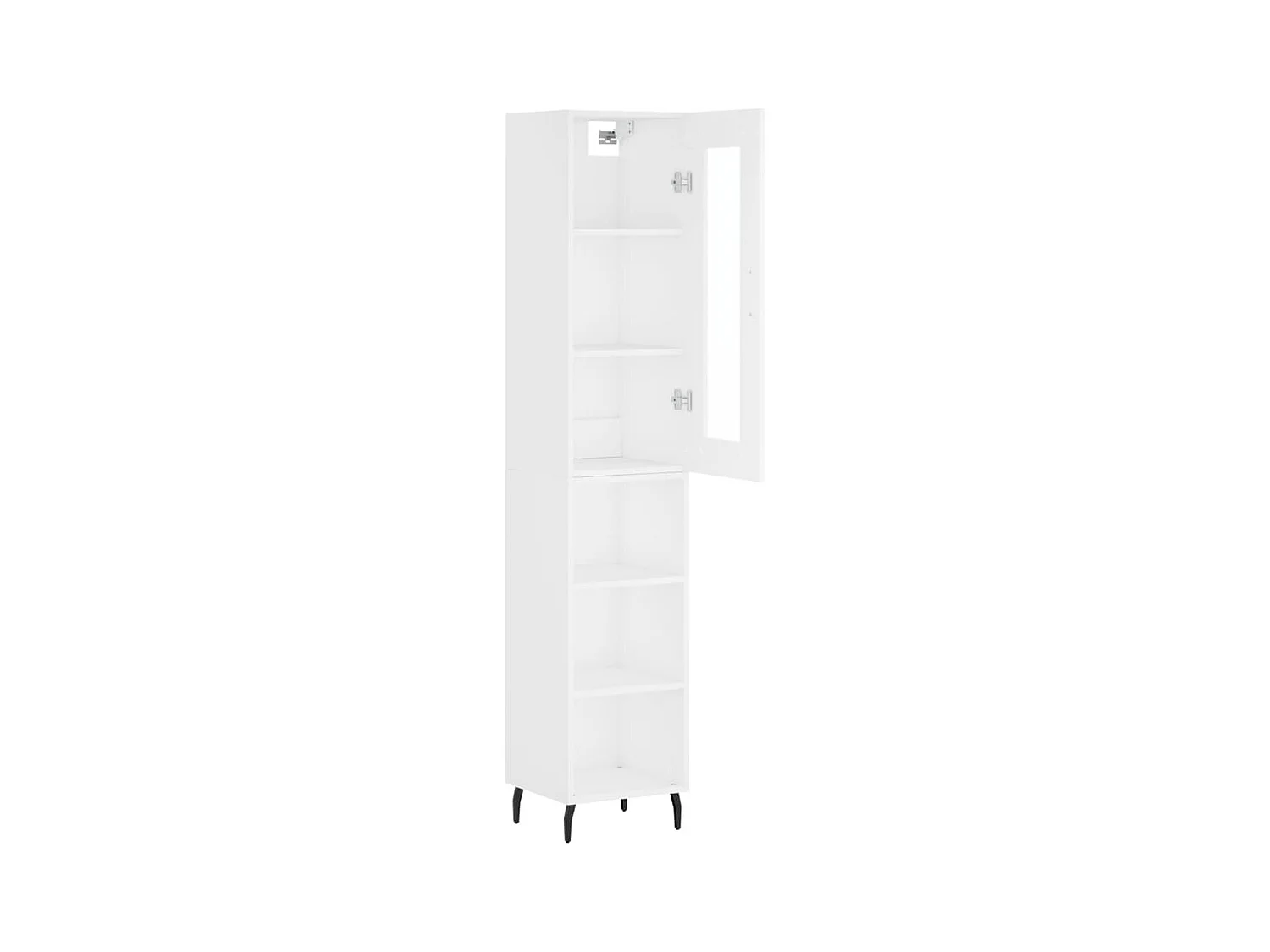 bahut commode armoire bois blanche 34.5 x 34 x 180 cm 02_0032339