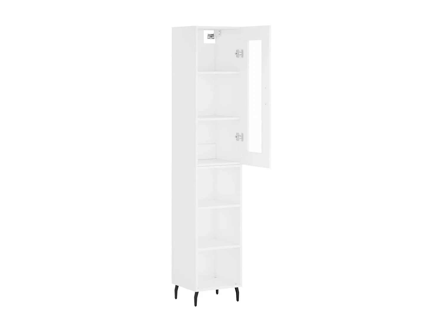 bahut commode armoire bois blanche 34.5 x 34 x 180 cm 02_0032339